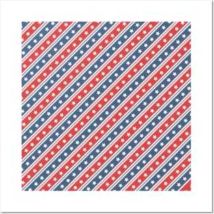 USA Stars Pattern Posters and Art